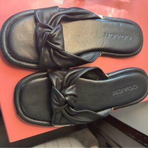 Coach black sandals